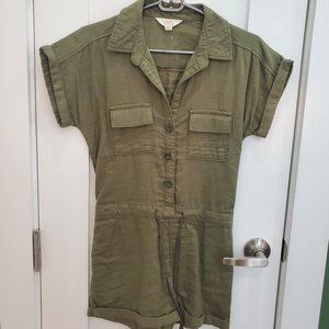 Green Utility Romper